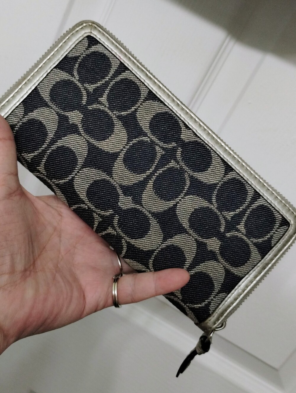 Coach Denim Patchwork Carly & Coach Denim Wallet Y2K - Picture 12 of 14